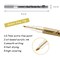6 Pieces Paint Pen Gold Silver Metallic Permanent Acrylic Markers Set for Fabric Glass Rock Wooden Ceramic Leather Tire Painting, 0.7mm Extra Fine Tip (3pcs Gold+3pcs Silver)